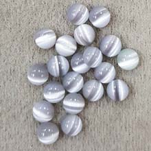 5MM ROUND CABOCHON CAT'S EYE GREY (20PCS/BAG)